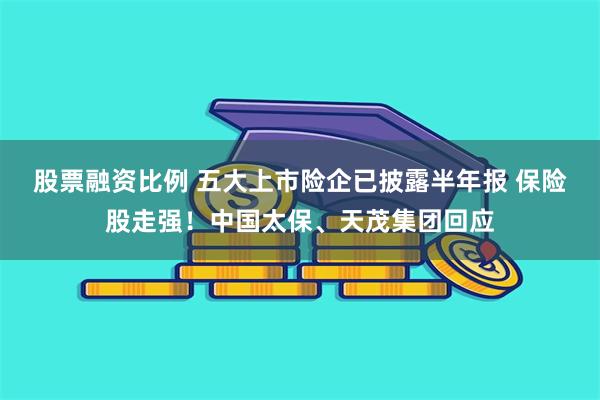 股票融资比例 五大上市险企已披露半年报 保险股走强！中国太保、天茂集团回应