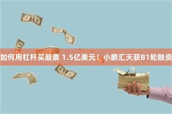 如何用杠杆买股票 1.5亿美元！小鹏汇天获B1轮融资