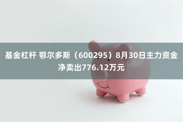 基金杠杆 鄂尔多斯（600295）8月30日主力资金净卖出776.12万元