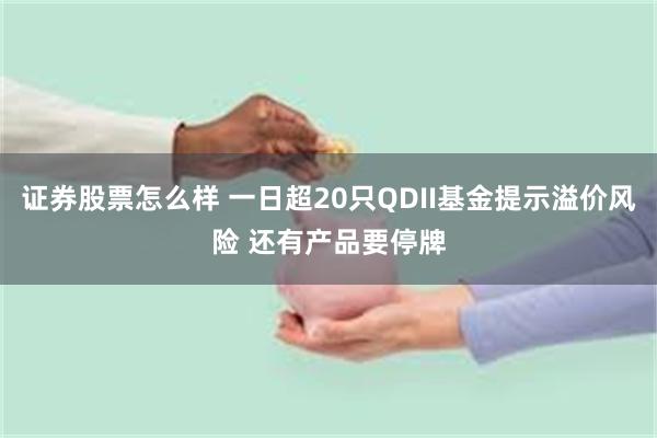 证券股票怎么样 一日超20只QDII基金提示溢价风险 还有产品要停牌